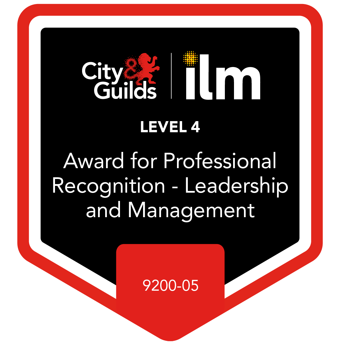 Level 4 Award for Professional Recognition - Leadership and Management - 9200-05