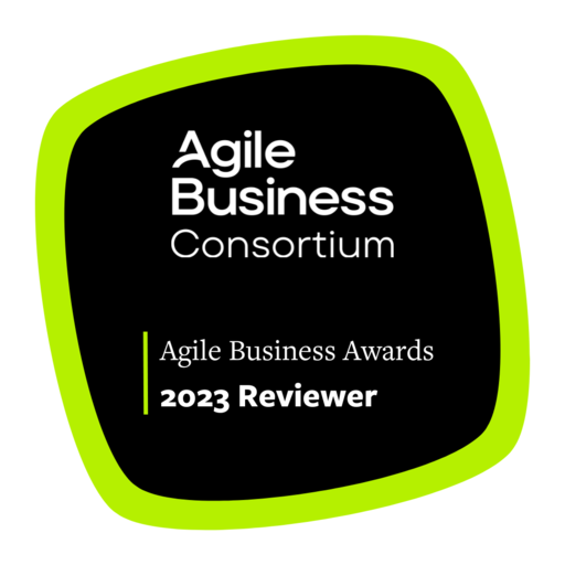 Agile business awards 2023 reviewer credly