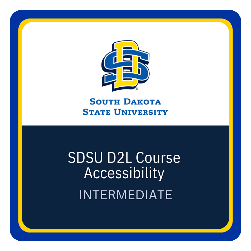 SDSU D2L Course Accessibility