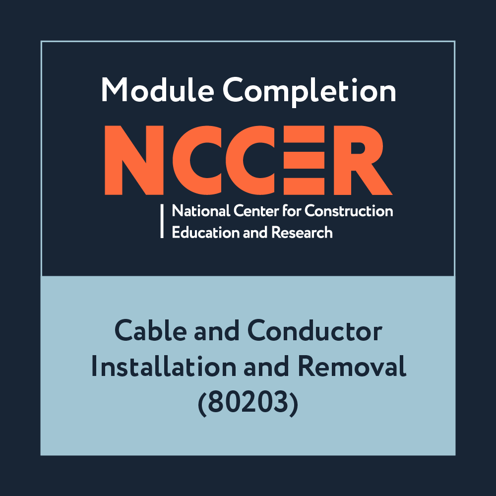 NCCER Cable and Conductor Installation and Removal (80203)