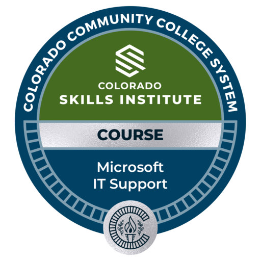 Microsoft IT Support Specialist Professional Certificate - Credly