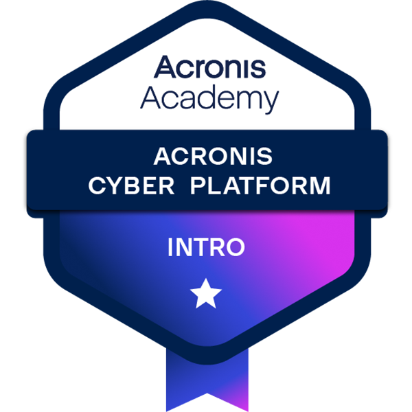 Essentials - Intro to Acronis Cyber Platform