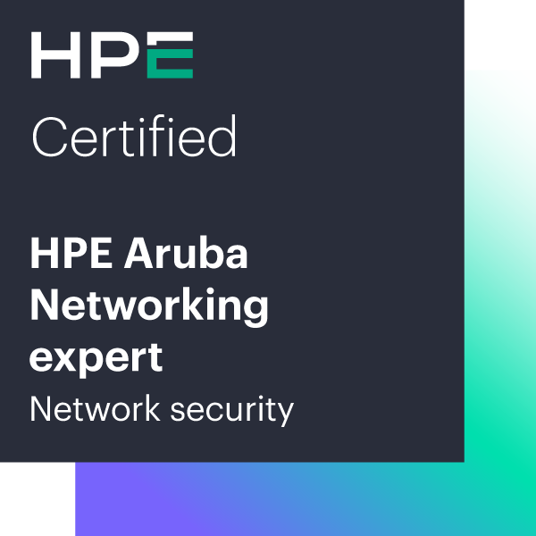 HPE Aruba Networking Certified expert - Network security