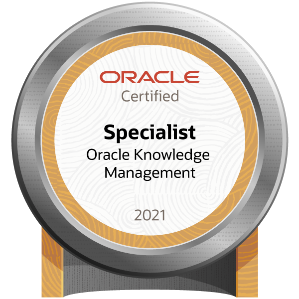 Oracle Knowledge Management 2021 Certified Implementation Specialist