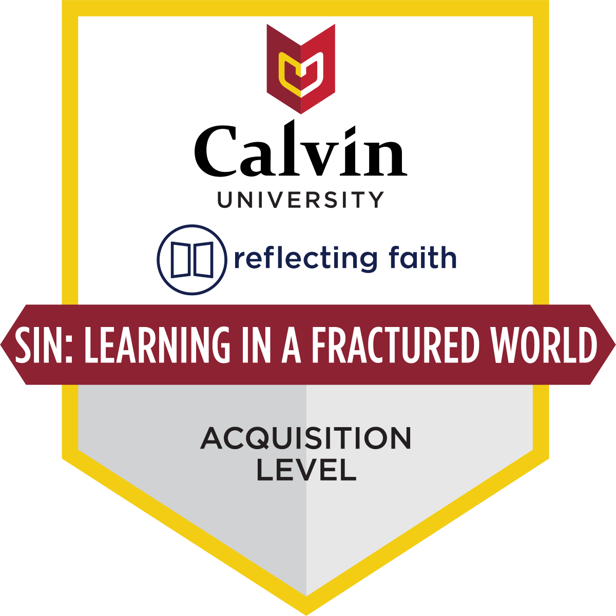 Reflecting Faith - Sin: Learning in a Fractured World