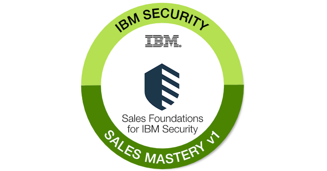 Sales Foundations for IBM Security Mastery Professional V1 - Credly