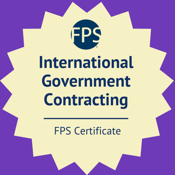 FPS International Government Contracting Certificate