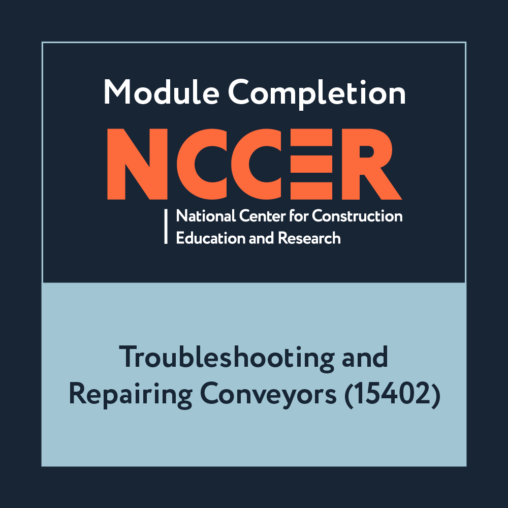 NCCER Troubleshooting and Repairing Conveyors (15402)