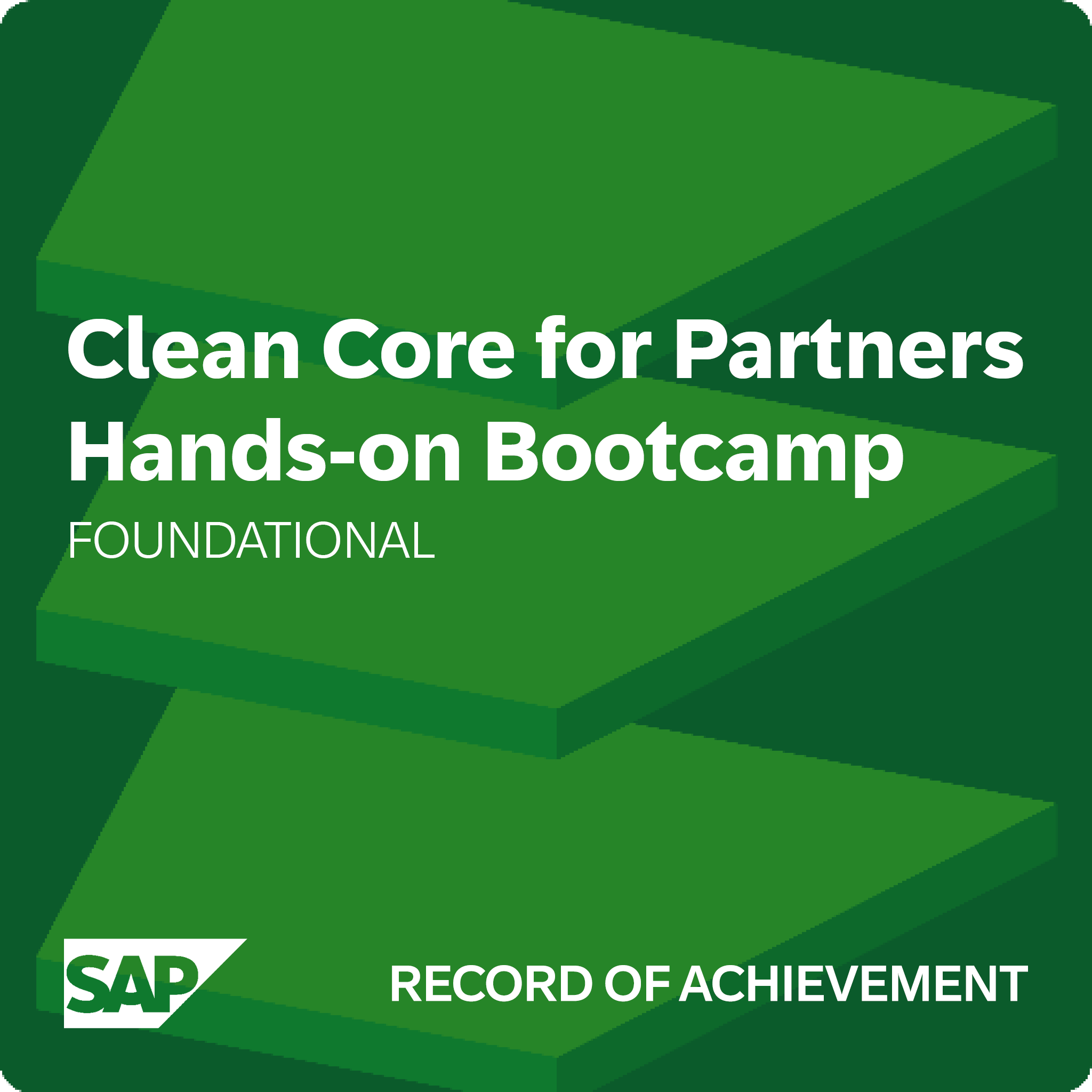 Clean Core for Partners - Hands-on Bootcamp - Record of Achievement