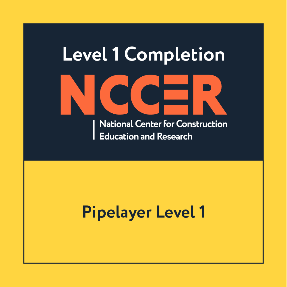 NCCER Pipelayer Level One