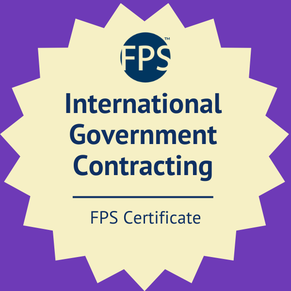 FPS International Government Contracting Certificate