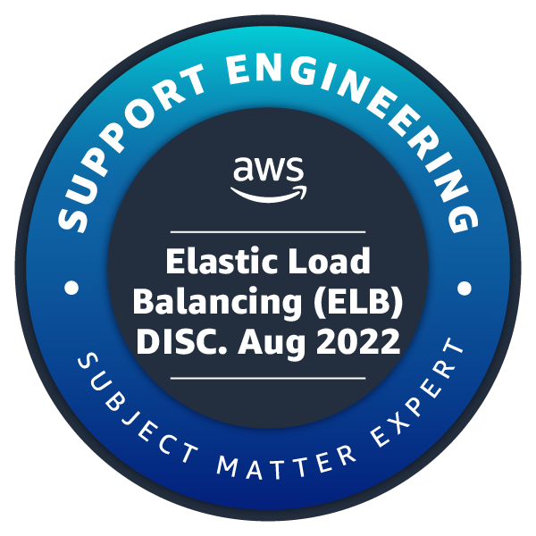 Elastic Load Balancing (ELB) DISC. Aug 2022 Subject Matter Expert