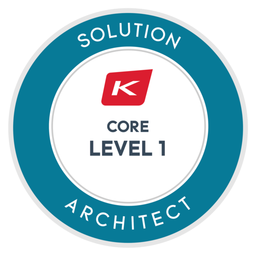 Certified Solution Architect Level 1 Core Credly
