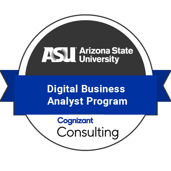 Cognizant Digital Business Analyst Certificate Program