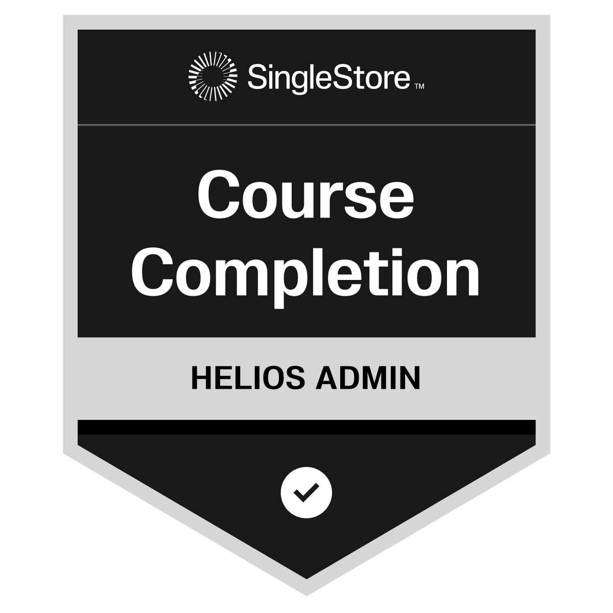 Helios Administrator Course Completion Badge