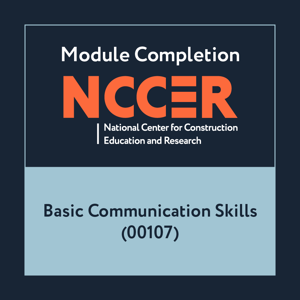 NCCER Basic Communication Skills (00107)