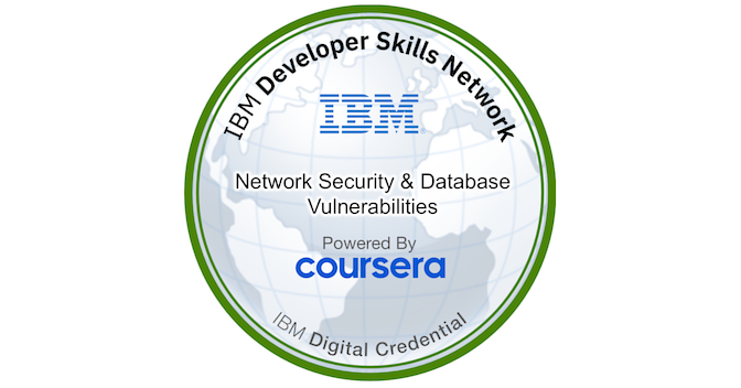 Network Security & Database Vulnerabilities - Credly