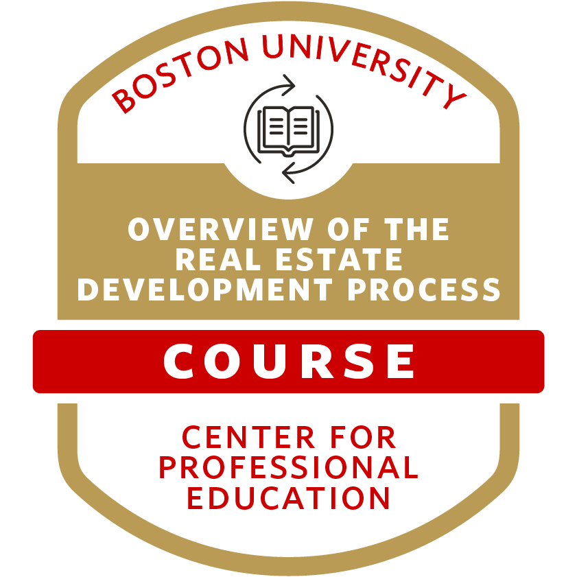 RE106 Overview of the Real Estate Development Process