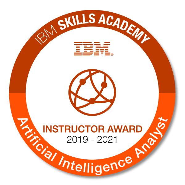 Artificial Intelligence Analyst - Instructor Award 2019