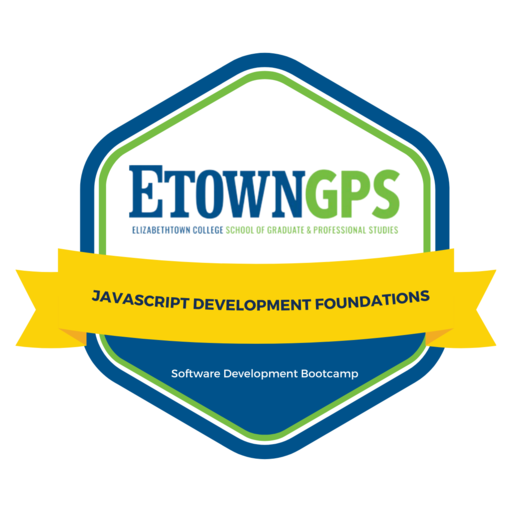JavaScript Development Foundations - Etown - Credly