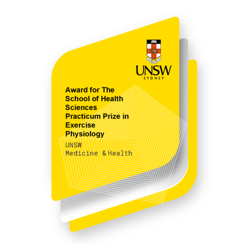 The School of Health Sciences Practicum Prize in Exercise Physiology ...