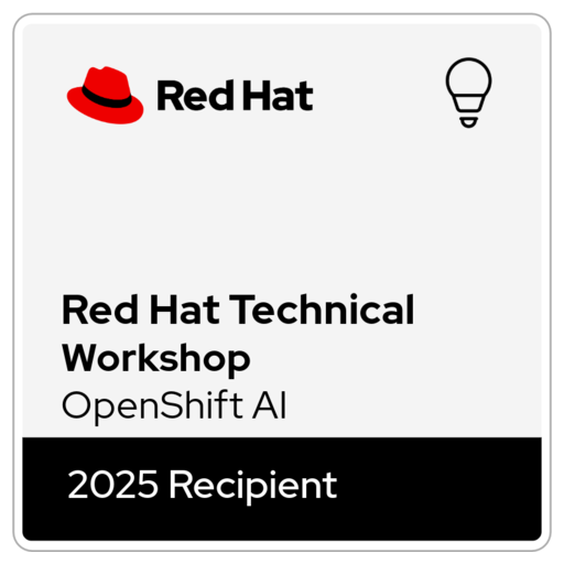2025 Red Hat Technical Workshop - OpenShift AI - Credly