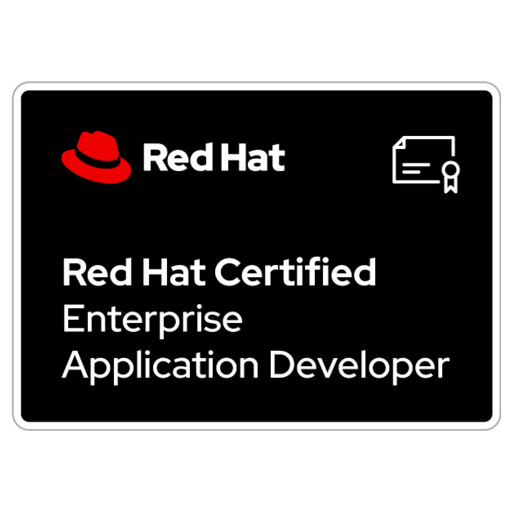 Red hat certified enterprise application developer credly