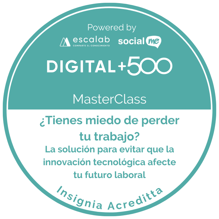 Speaker de la MasterClass: ¿Tienes miedo de perder tu trabajo?, La solución para evitar que la innovación tecnológica afecte tu futuro laboral