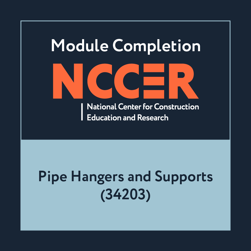 NCCER Pipe Hangers and Supports (34203)