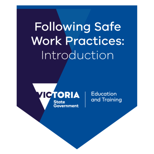Introduction to following safe work practices for direct client care Credly
