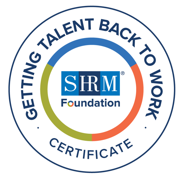 Getting Talent Back to Work Certificate
