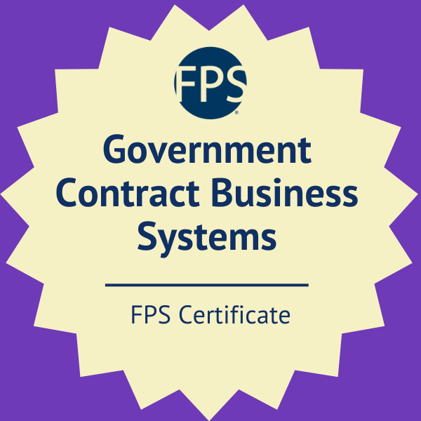 FPS Government Contract Business Systems Certificate