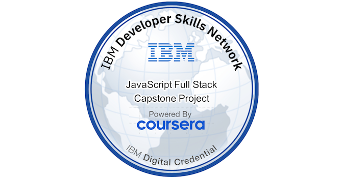 JavaScript Full Stack Capstone Project - Credly