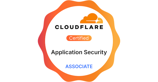 Cloudflare Application Security Associate - Credly