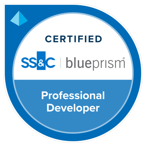 Blue Prism Certified Professional Developer - Credly
