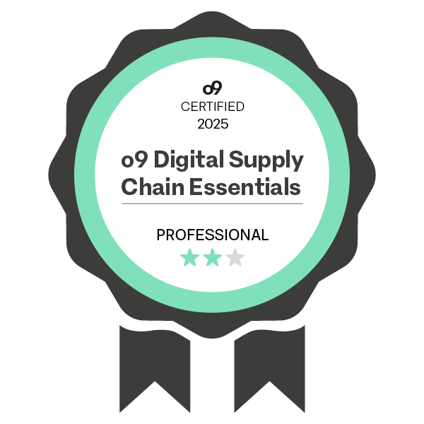 o9 Digital Supply Chain Essentials Professional
