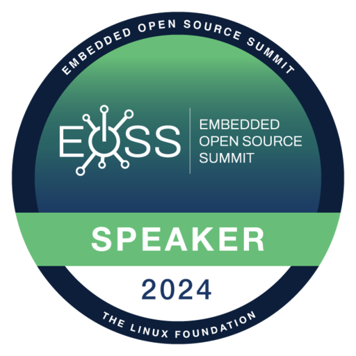Speaker: Embedded Open Source Summit 2024 - Credly