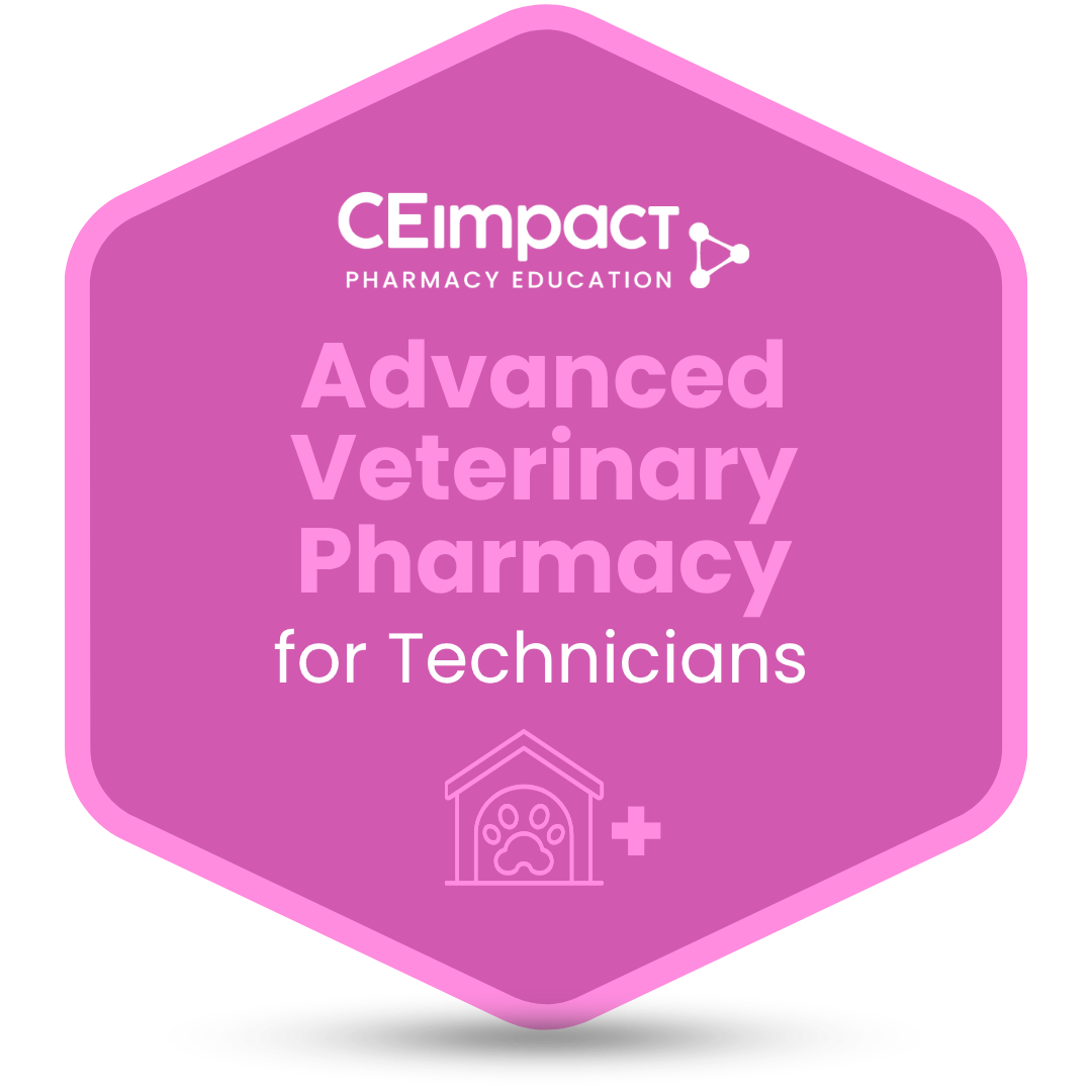 Advanced Veterinary Pharmacy Practice - Technician badge