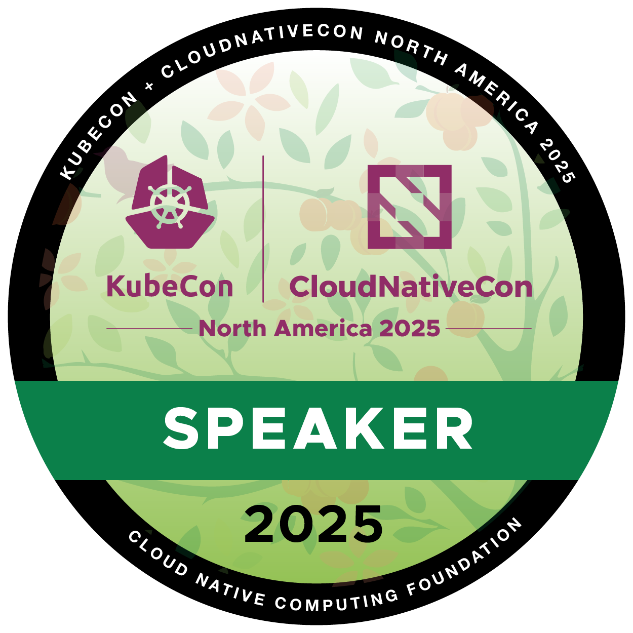 Speaker: KubeCon + CloudNativeCon North America 2025 badge
