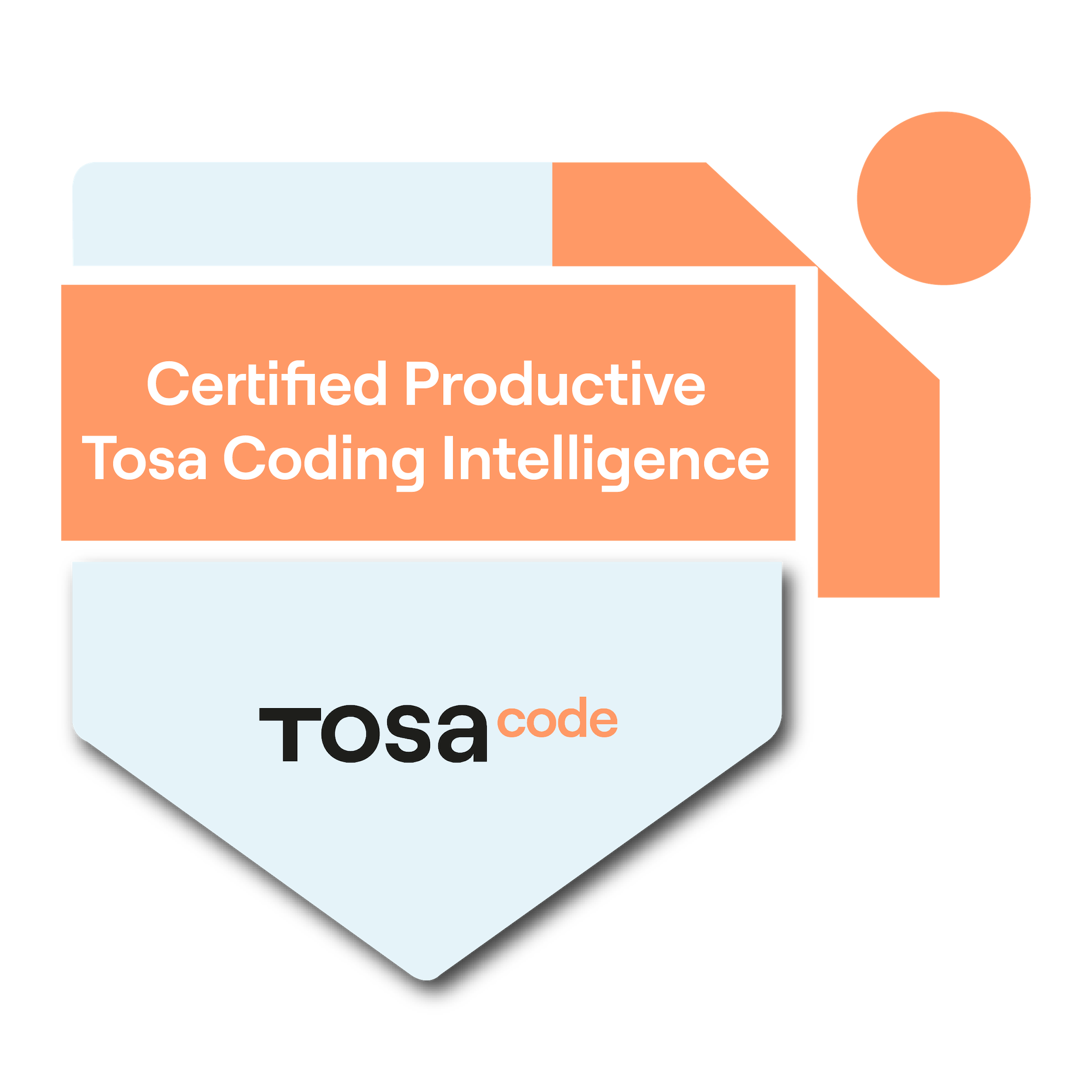 Tosa Coding Intelligence Certified User - Productive Level