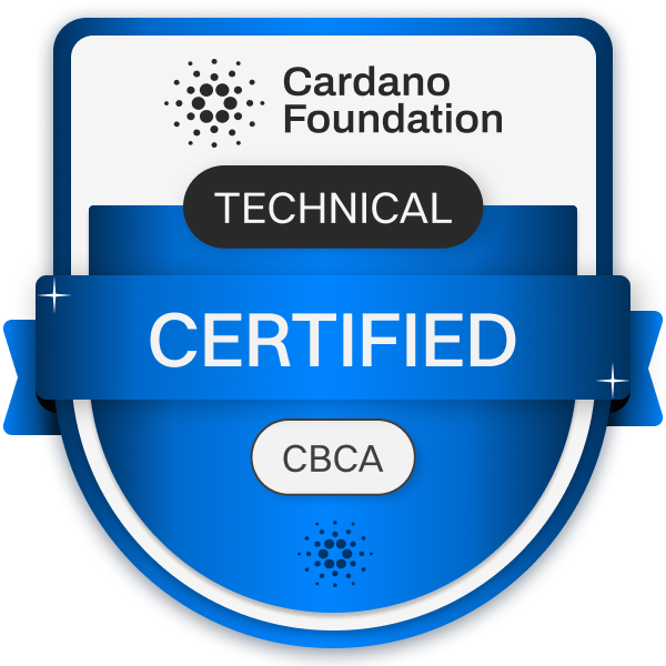 Cardano Blockchain Certified Associate (CBCA) Certification