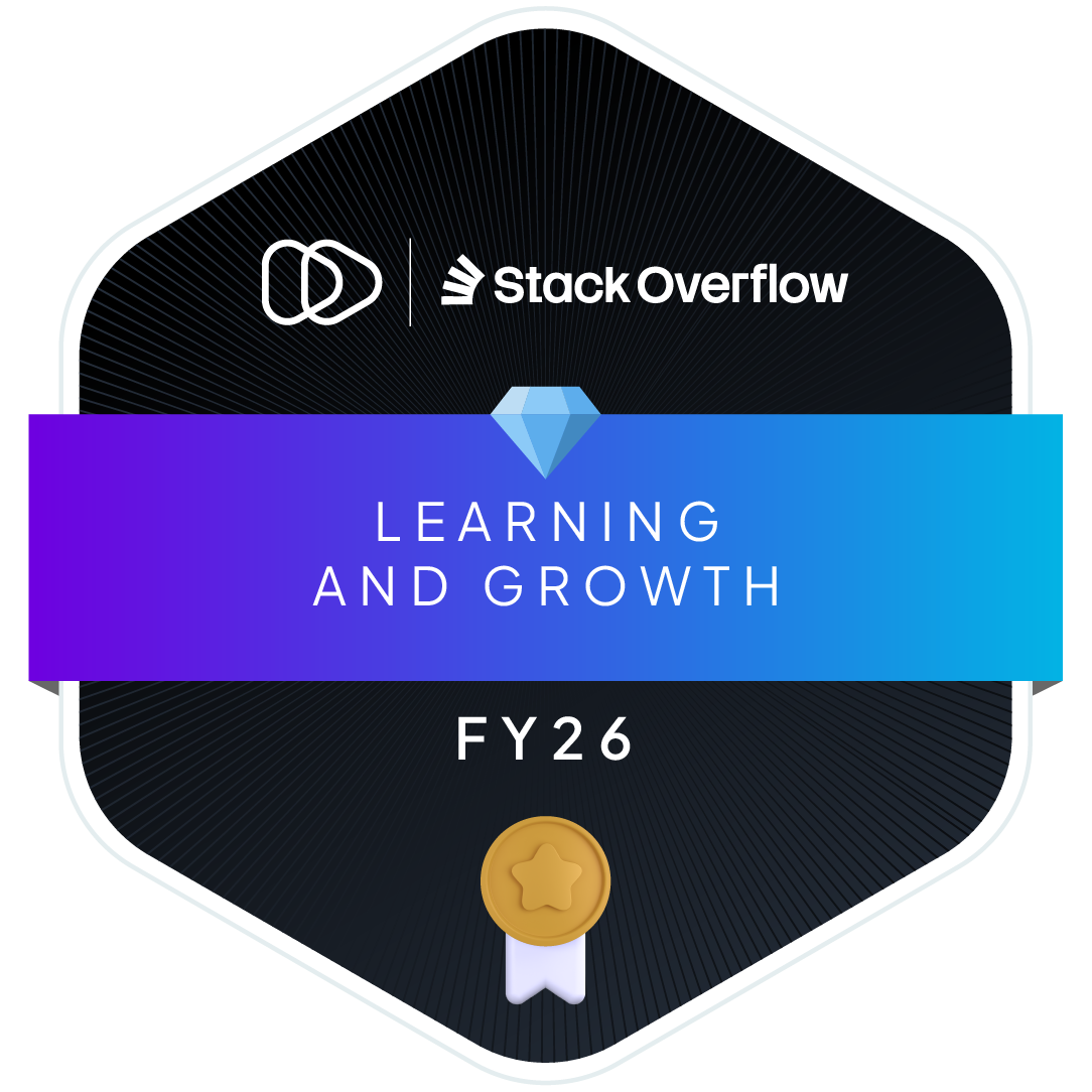 Stack Overflow Learning and Growth Badge Gold