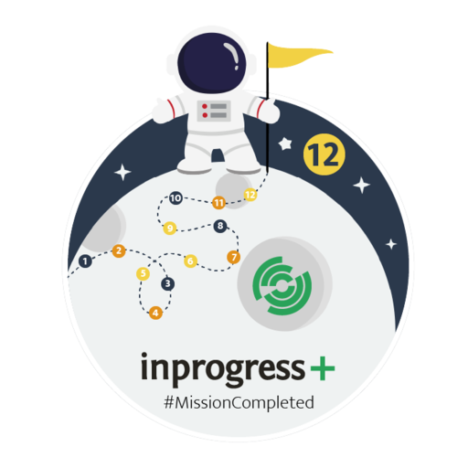 Inprogress+ #MissionCompleted_12months - Credly