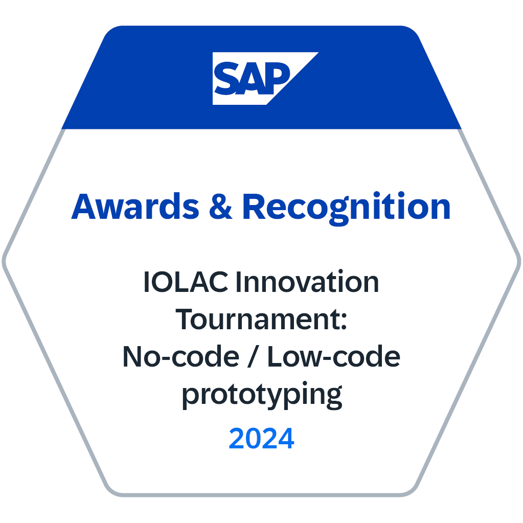 Awards and Recognition 2024 - IOLAC Innovation Tournament: No-code / Low-code prototyping