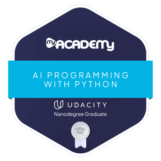AI Programming with Python - Udacity Nanodegree Badge - Credly