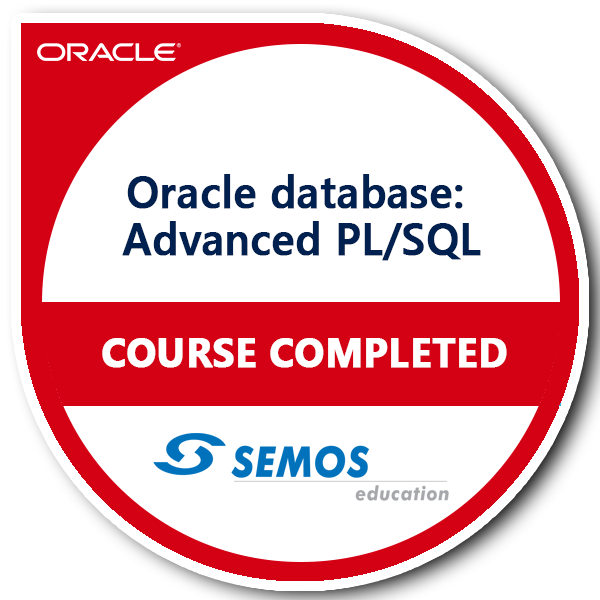 Oracle Database Advanced PL SQL Credly