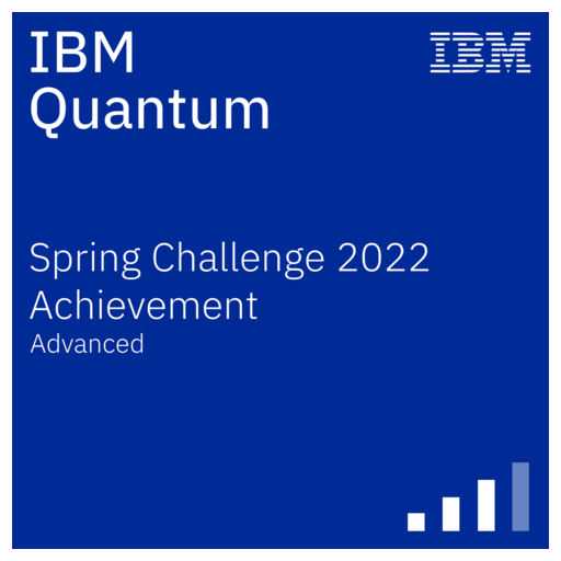 IBM Quantum Spring Challenge 2022 Achievement Credly