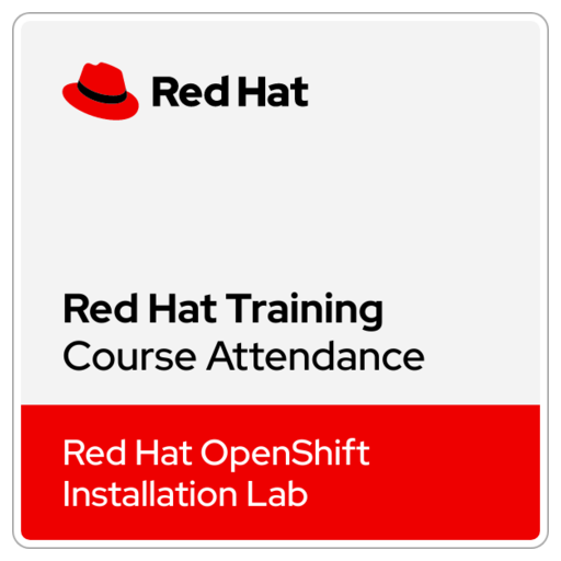 Red Hat OpenShift Installation Lab (DO322) - Ver. 4.6 - Credly