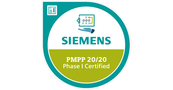 Siemens PMPP 20/20 Phase I Certificate - Credly