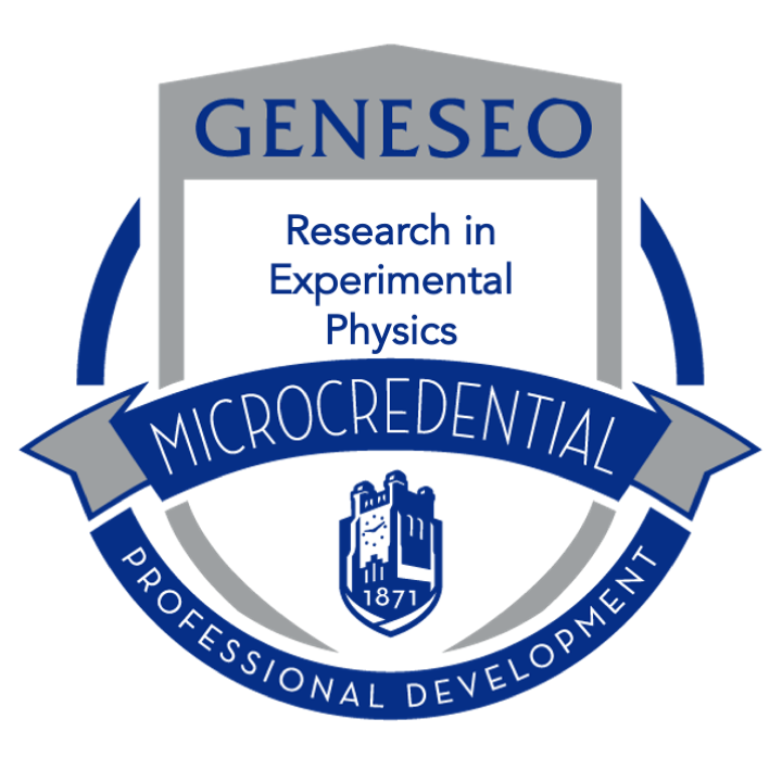 Integrative Curricular Microcredential in Undergraduate Research in Experimental Physics